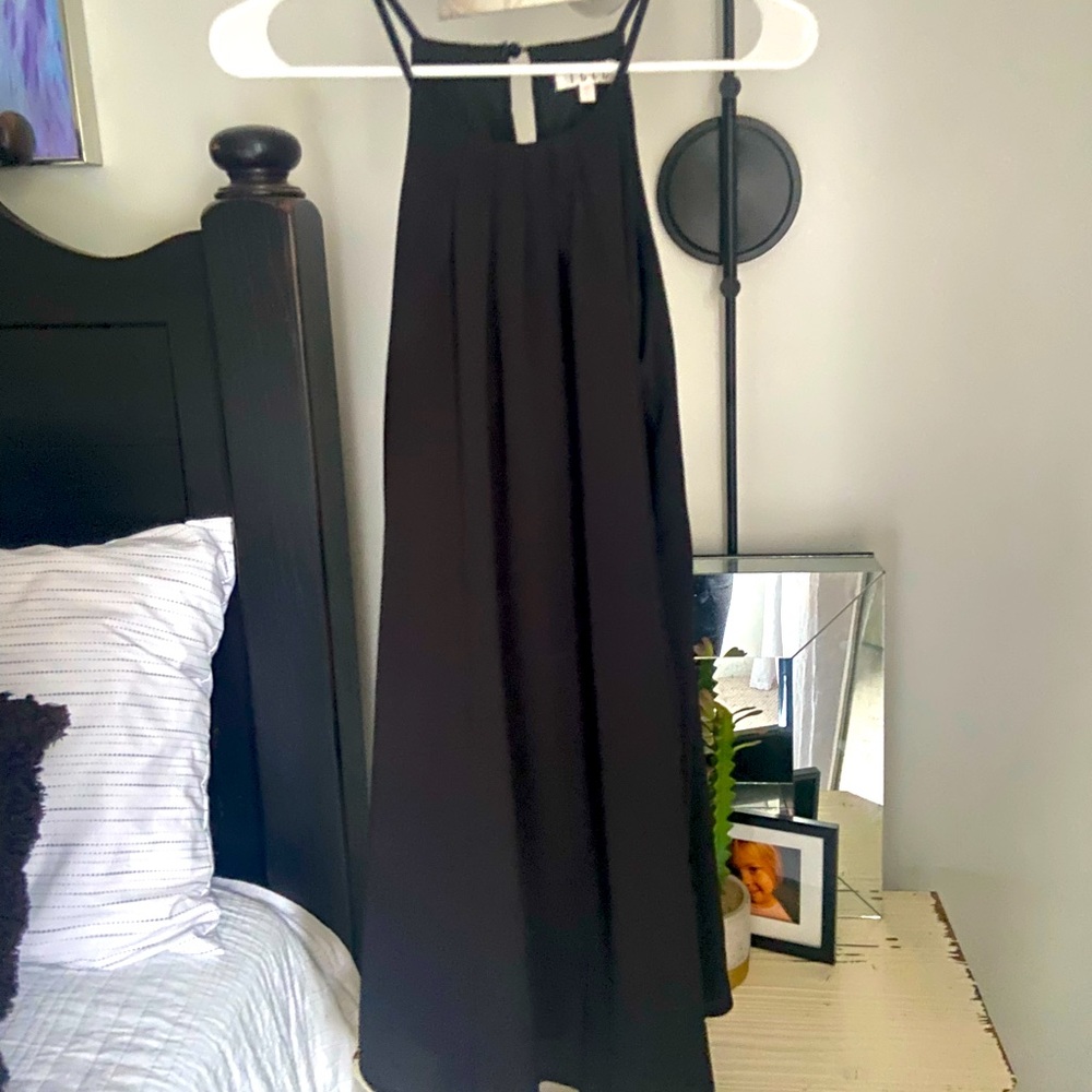 Classic Black Halter Dress